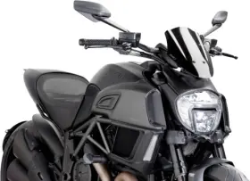 561-1067bk Puig 7592n - Naked New Generation Sport Windscreen Black 30-1209