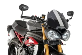 8929f Puig Windshield Triumph Speed / Street Triple R/rs Dark Smoke 16-20