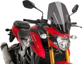 9436f Puig Naked Touring Windscreen Dark Smoke #9436f Fits Suzuki Gsx-s750 17-20 2022