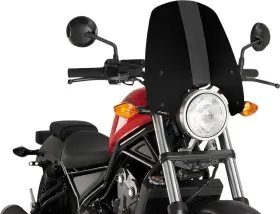 9462n Puig Naked New Generation Touring Windscreen Black Fits Rebel 500