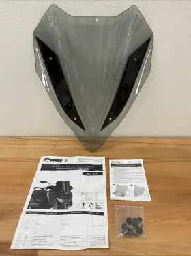 9474h Puig V-tech Sport Windscreen For Yamaha Xmax 2018-2022 Light Smoke