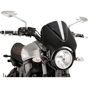 9560f Puig Hi-tech Parts Retrovision Windshield - Black Fairing Dark Smoke