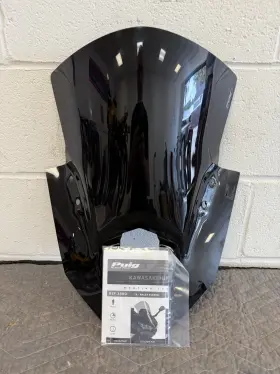 970904 Puig Black Windshield For Kawasaki Ninja 650 Barely Used