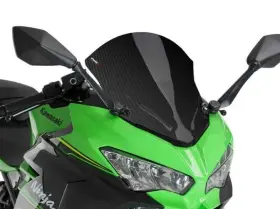9976c Puig Windscreen Racing Carbon Look For Kawasaki Ninja Ex400 2018-2023 Nos