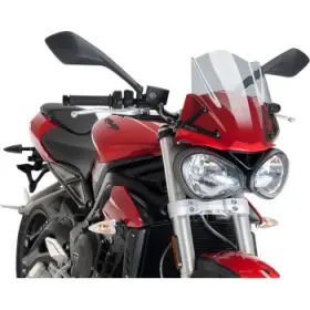 9999h Puig Hi-tech Parts New Generation Sport Windscreen - Smoke