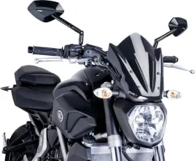 9999n Puig Hi-tech Parts New Generation Sport Windscreen - Black