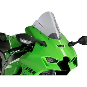 20541h Puig Hi-tech Parts Z-racing Smoke Windscreen For 2021-2024 Kawasaki Ninja Zx10r/zx10rr