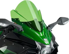 Puig Hi-tech Parts 435529305022 9704v Race Windscreen - Green Ninja H2