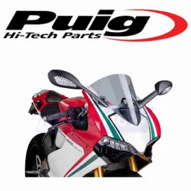 Puig Mn/er2r Racing Windscreen For 2012-2014 Ducati 1199 Panigale S - Windshield Tw