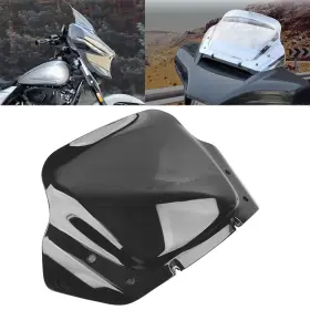 Purple 550744600306 1pc 14 Inch Black Windshield Windsreen For Harley Street Glide Cvo Flhxse Flhx 2024