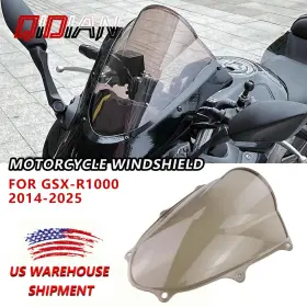 Ef-039-gsxr1000-df-sm-us Qidian For 2017-2025 Suzuki Gsx-r1000 Motorcycle Windshield Windscreen Deflector Smoked