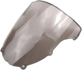 Qing Ws-059-k0634sm #qt San7.3 Abs Double Bubble Windshield For Kawasaki Zx6r 2003 - 2004 Windscreen Smoke