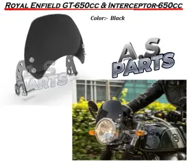 1990468 Royal Enfield For Interceptor 650 And Continental Gt - Inch Black Magic Flyscreen