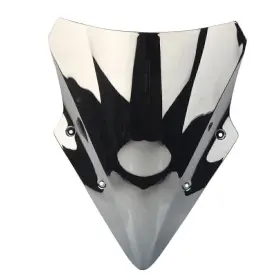 Runx 550755594687 Silver Dual Bubble Windscreen Windshield Fit Kawasaki Ninja 650 Ex650 Er6f 17 19