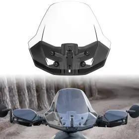 Zp-yj-030603-064 Sautvs Front Windshield For Canam Ryker Adjustable Translucent Clear Hard Coated