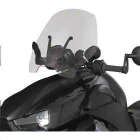 20-402 Show Chrome Adjustable Windscreen - Smoke