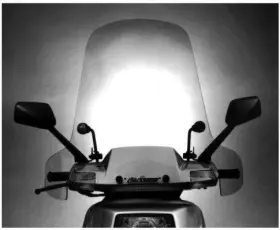 2312-0186 Slipstreamer Helix-20 Replacement Scooter Windshield - Clear Helix-std.-c