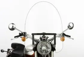 Ss-30-22cqb Slipstreamer Ss-30 22 Inch Classic Windshield With Black Hardware - Clear