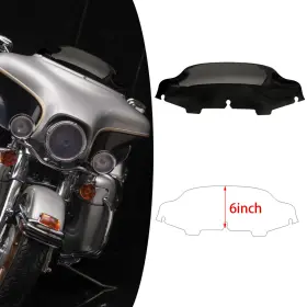 Ws-150-hd9613 Snopeon #sno11 6 Inch Wave Windscreen For Harley Electra Street Glide 1996-2013 Black Windshield