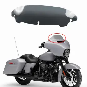Ws-195-hd1421 Snopeon #sno 4.5 Inch Round Windshield For Harley Street Electra Tri Glide 14-23 Smoke Windscreen
