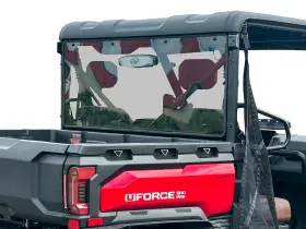 78-3900-r-t Spike Power Sports Cf Moto U10 Pro/ Pro Xl 2025 Tinted Rear Shield With Adjustable Vent