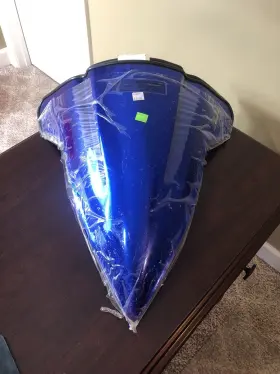 45491122 Sport Tech Sportech - V-flow Chrome Series Windscreen Blue