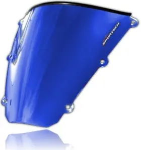45491096 Sportech Classic Chrome Series Windscreen Blue