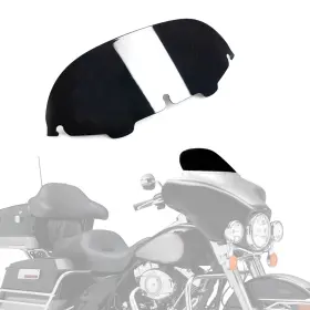 Ws-166-hd9613 Sportfairings #auto 7 Inch Round Windshield For Harley Electra Street Glide 1996-2013 Windscreen Black