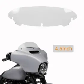 Ws-197-hd1421 Sportfairings #auto 4.5 Inch Round Windshield Windscreen For Harley Street Electra Tri Glide 2014-2023