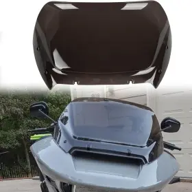 Ws-219-hd23na Sportfairings #auto 10 Inch Windshield Windscreen Kit For Harley Touring Road Glide 2023 2024 Smoke