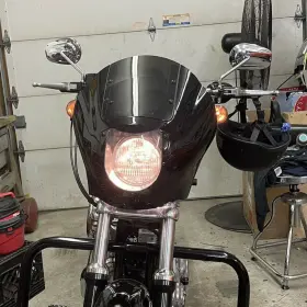 Pri11116 Spsong Quarter Headlight Fairing Windshield For 95-05 Harley Sportster Xl 88-up Dyna