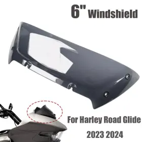 Ws-211-hd23na Spstore #sps722 6 Inch Smoke Windscreen Windshield For Harley Road Glide Cvo/se Fltrxse 2023 2024