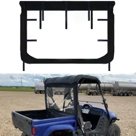Abg045-utv Starknightmt Rhino Utv Rear Windshield Soft Back Window With Zipper Compatible 450