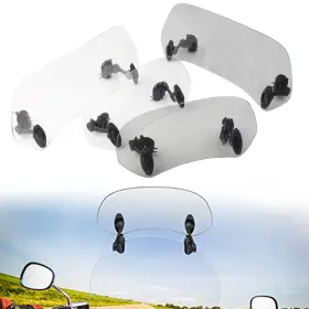 Successsssusa 550744832752 1pc Adjustable Clip On Windshield Extension Spoiler Wind Deflector For Motor