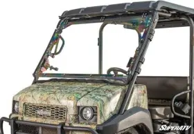 Fws-k-mule-4010-70 Superatv Kawasaki Mule 4000/4010 Scratch-resistant Flip Windshield