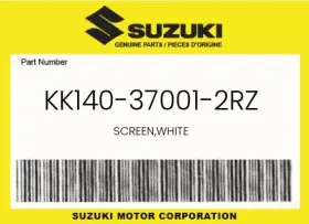 Kk140-37001-2rz Suzuki Genuine Screen White -