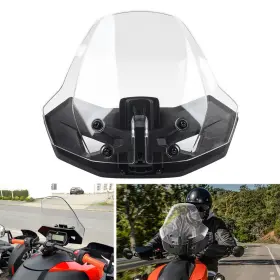 Threettt 550741972727 Us Adjustable Windscreen Windshield For Can-am Ryker 600 900 Ace 2019-2023