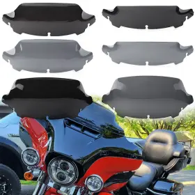 Tktkparts 550748132070 Wave Windshield For Harley Touring Street Glide Ultra Electra 2014-21 4.5 Inch 7 10