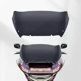 Totiancong 755928390954 Smoke 10 Inch Wave Windshield Compatible For Harley Cvo Road Glide 2024 Wind Shield