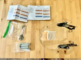 A9708408 Triumph Clear Tall Summer Longhaul Windscreen Oem Part And Mounting Kit