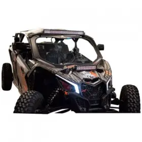 182-433-0016 Tusk Utv Full Glass Windshield With Vent And 16 Inch Wiper