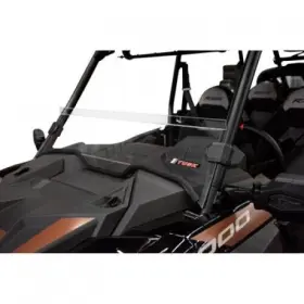 186-860-0013 Tusk Removable Half Windshield Clear - Scratch Resistant