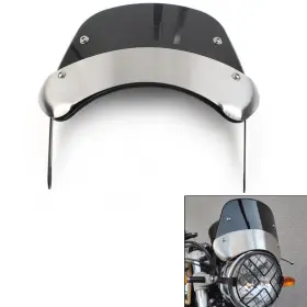 Twoagain 550727715966 New Universal 5 Inch -9.45 Motor Headlight Windshield Wind Deflector Windscreen