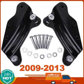 Mallhloo8oo7-bk-2 Twom Pair 4 Point Docking Hardware For Harley Touring Street Glide Road King 09-2013