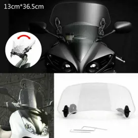 Win-075-clear Vipih Clear Adjust Clip-on Windshield Extension Spoiler Wind Deflector Motorcycle Us
