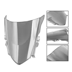 Win-y453-chr Vipih Abs Motorcycle Windshield Windscreen Fit For Honda Cbr500r 2013-2015 Gray