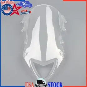 Win-d508-smoke Vipjq Windshield Windscreen Double Bubble For Bmw S1000rr 2009-14 Clear