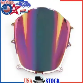 Win-h101-iridium Vipjq Windshield Windscreen Double Bubble For Honda Cbr 600rr 2005-2006 Iridium P3