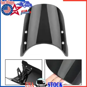 Win-h154-blk Vipjq Abs Motorcycle Windshield Windscreen Fit For Honda Cb650r 2018-2020