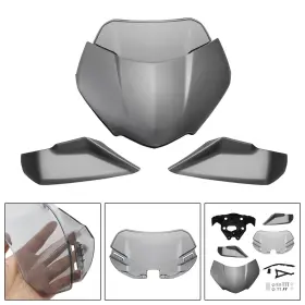 Win-t712-ggry Vipjq Windshield Windscreen Fit For Speed Triple 1200 Rs 2021-2022 Ggry